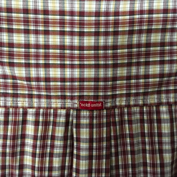 Ecko Unlimited Men’s Button Down Fall Plaid Shirt - Picture 5 of 5